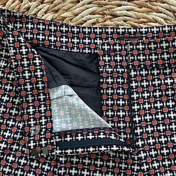 Ann Taylor Black and White High Waist Shorts - Picture 4 of 9